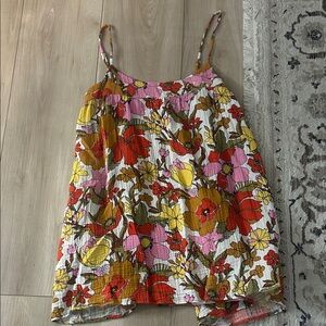 Show Me Your MuMu Floral Mini Dress in Pink, Yellow, and Red